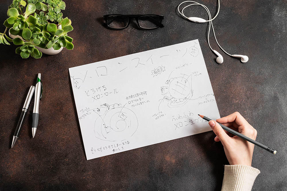 チラシ制作実績 ラフスケッチ