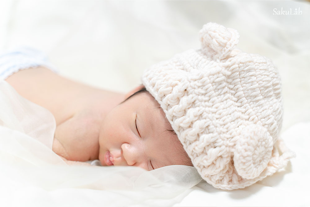 滋賀京都でニューボーンフォトならSakuLabへお任せください。